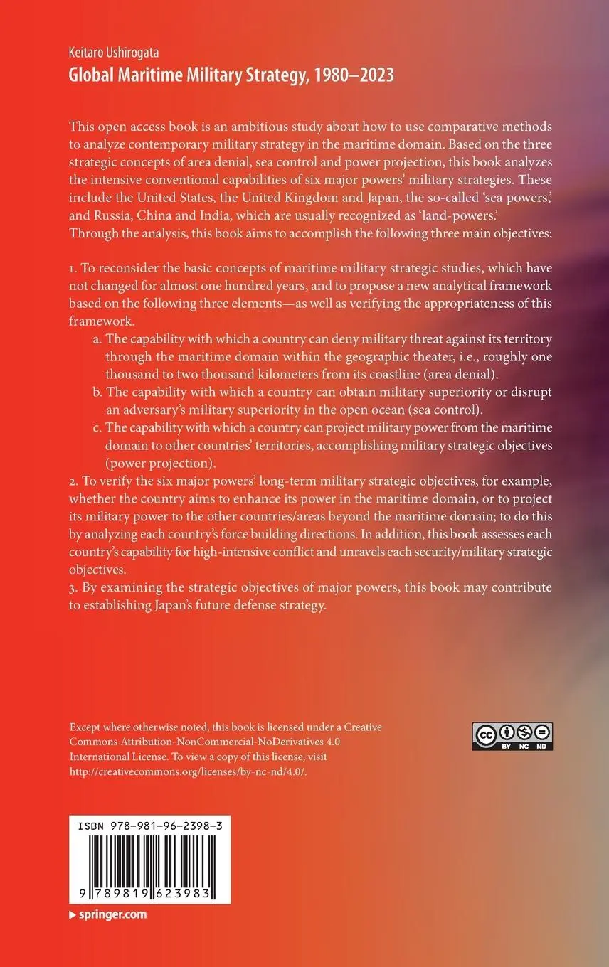 Rückseite: 9789819623983 | Global Maritime Military Strategy, 1980-2023 | Keitaro Ushirogata