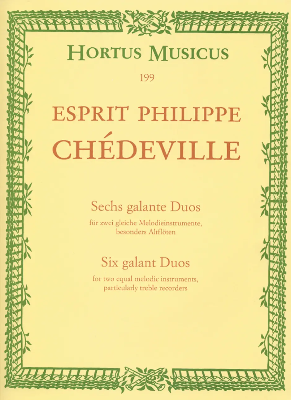 Cover: 9790006003983 | 6 Galante Duos | Esprit Ph. Chedeville | Hortus Musicus | Buch