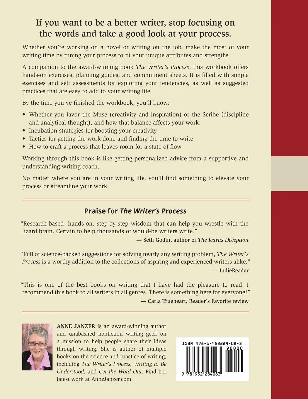 Rückseite: 9781952284083 | The Writer's Process Workbook | Anne Janzer | Taschenbuch | Paperback