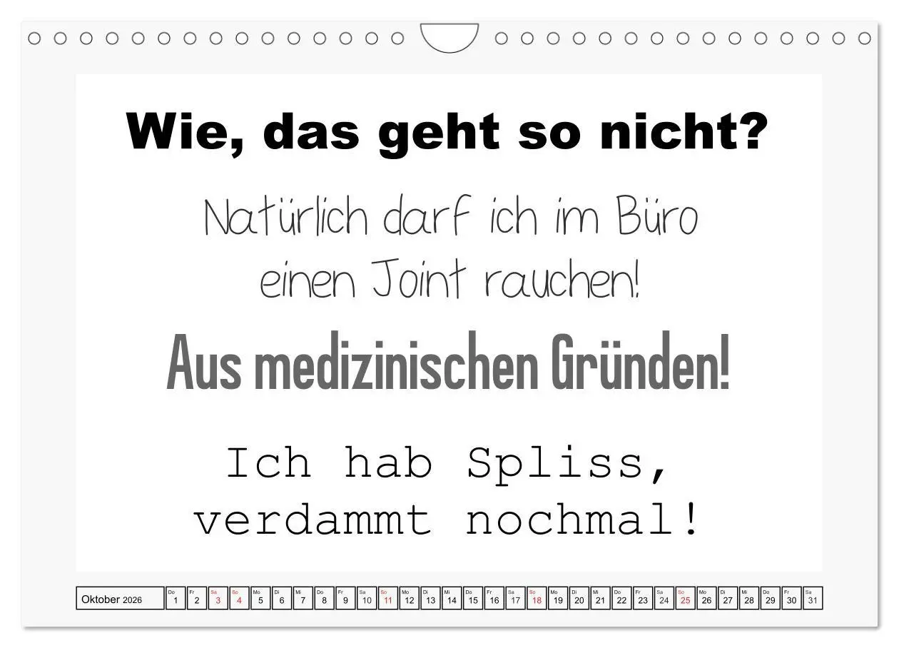 Bild: 9783457774083 | Typo-Kalender für das Büro. Sarkasmus und fiese Sprüche...