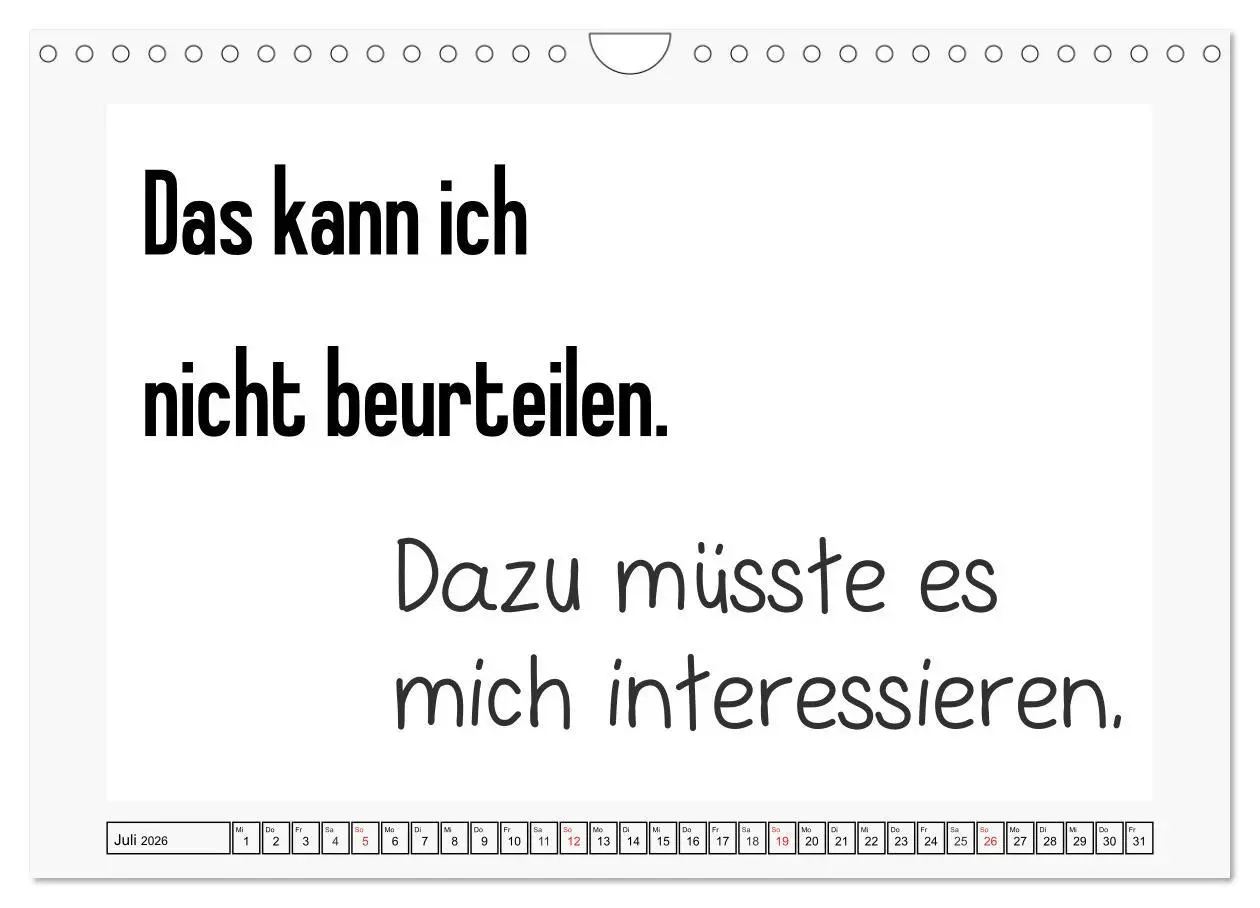 Bild: 9783457774083 | Typo-Kalender für das Büro. Sarkasmus und fiese Sprüche...