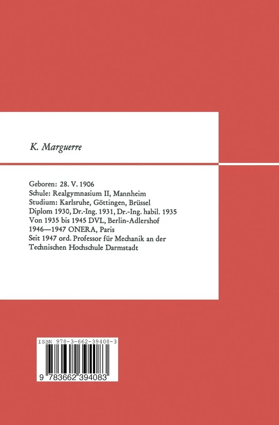 Rückseite: 9783662394083 | Technische Mechanik | Erster Teil: Statik | Karl Marguerre | Buch