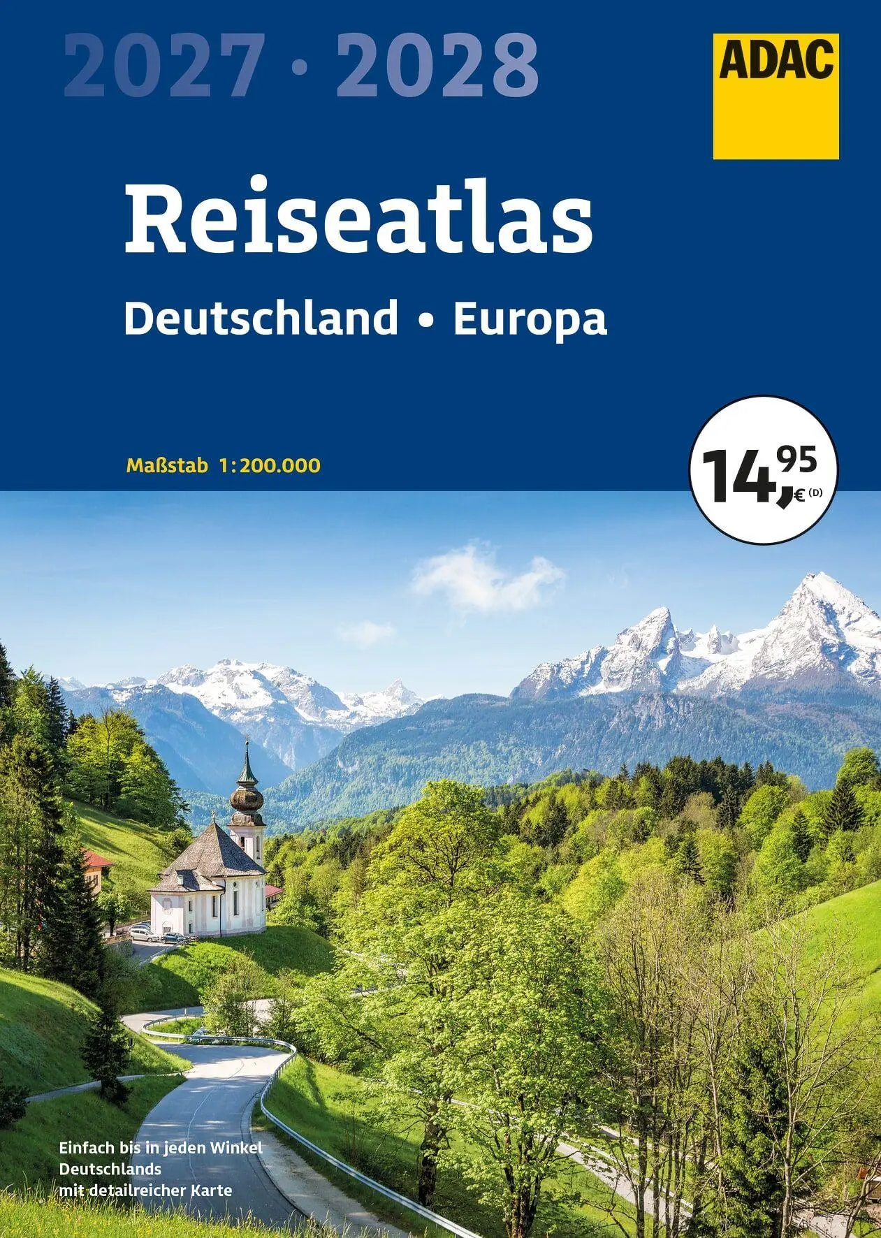 Cover: 9783826424083 | ADAC Reiseatlas 2027/2028 Deutschland 1:200.000, Europa 1:4,5 Mio.