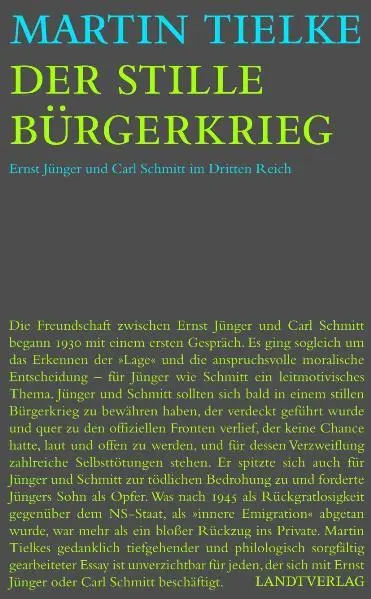Cover: 9783938844083 | Der stille Bürgerkrieg | Martin Tielke | Buch | Deutsch | 2007