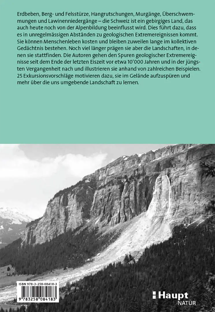 Rückseite: 9783258084183 | Auf den Spuren folgenschwerer Naturereignisse in der Schweiz | Buch