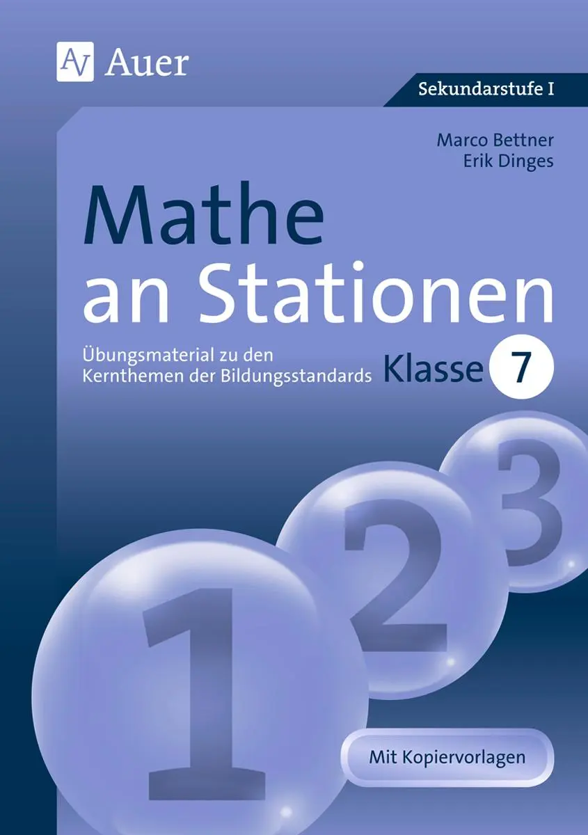 Cover: 9783403064183 | Mathe an Stationen 7 | Marco Bettner (u. a.) | Broschüre | 96 S.