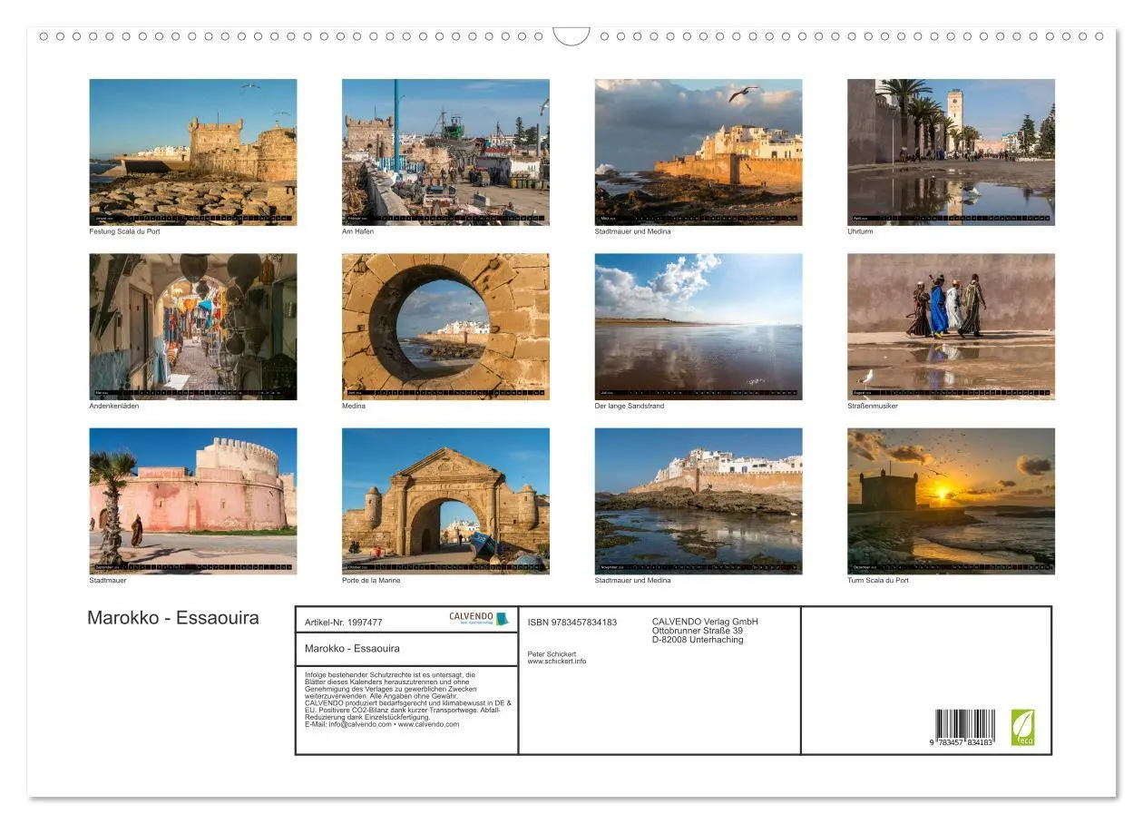 Bild: 9783457834183 | Marokko - Essaouira (Wandkalender 2026 DIN A2 quer), CALVENDO...