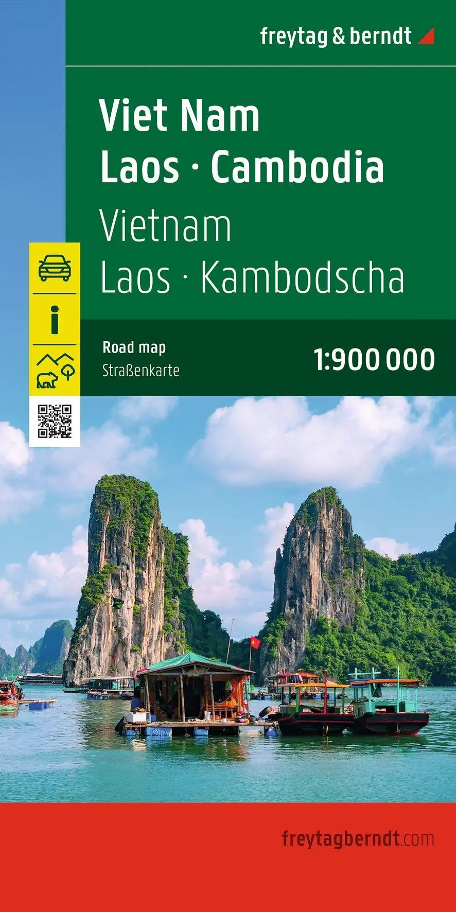 Cover: 9783707924183 | Vietnam - Laos - Kambodscha, Straßenkarte 1:900.000, freytag &amp; berndt