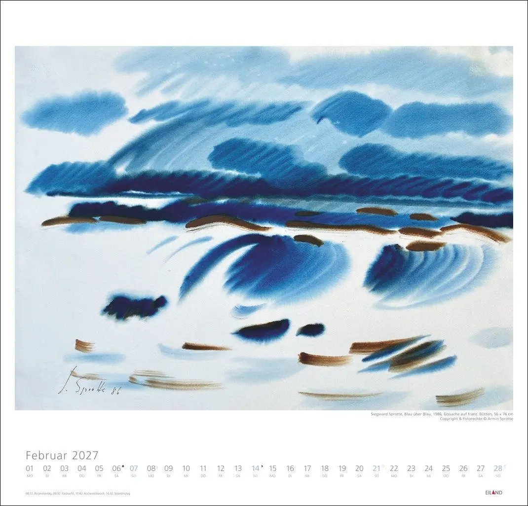 Bild: 9783964024183 | Siegward Sprotte Edition Kalender 2027 | Siegward Sprotte | Kalender
