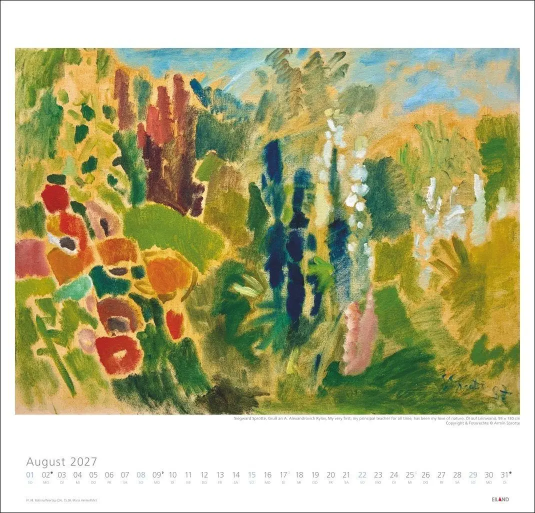 Bild: 9783964024183 | Siegward Sprotte Edition Kalender 2027 | Siegward Sprotte | Kalender