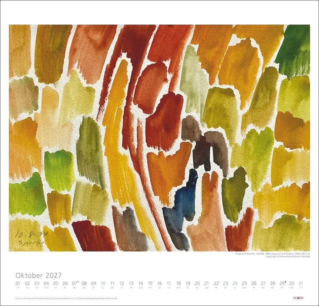 Bild: 9783964024183 | Siegward Sprotte Edition Kalender 2027 | Siegward Sprotte | Kalender