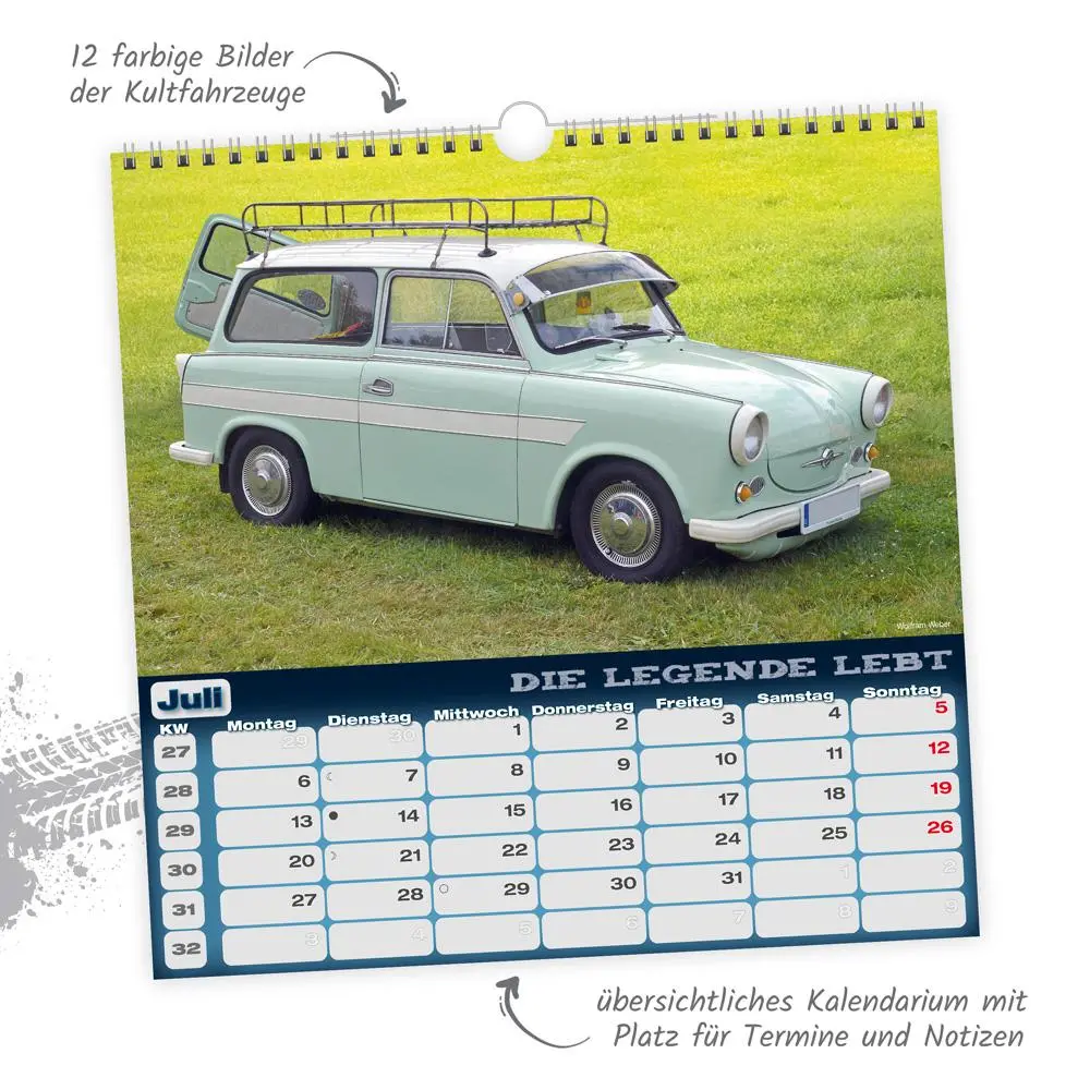 Bild: 9783988024183 | Trötsch Technikkalender Trabant 2026 | Wandkalender Technikkalender