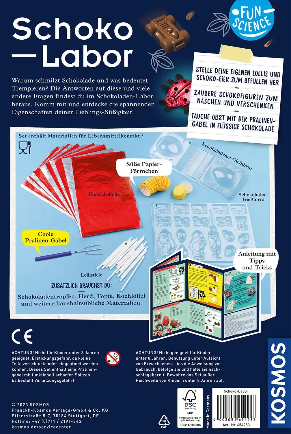 Bild: 4002051654283 | Fun Science Schoko-Labor | Experimentierkasten | Spiel | Brettspiel