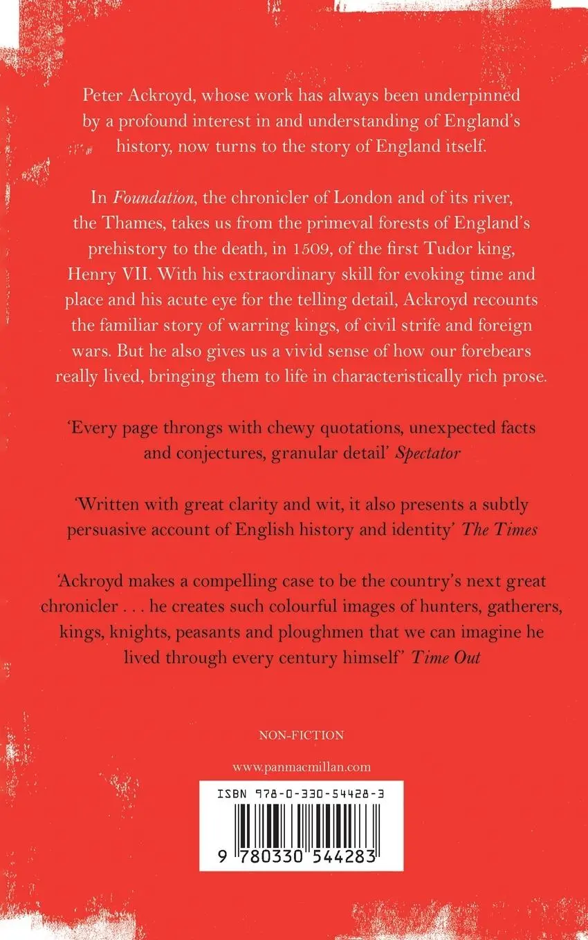 Rückseite: 9780330544283 | Foundation | The History of England Volume I | Peter Ackroyd | Buch