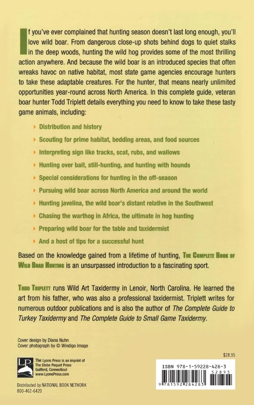 Rückseite: 9781592284283 | Complete Book of Wild Boar Hunting | Todd Triplett | Buch | Gebunden