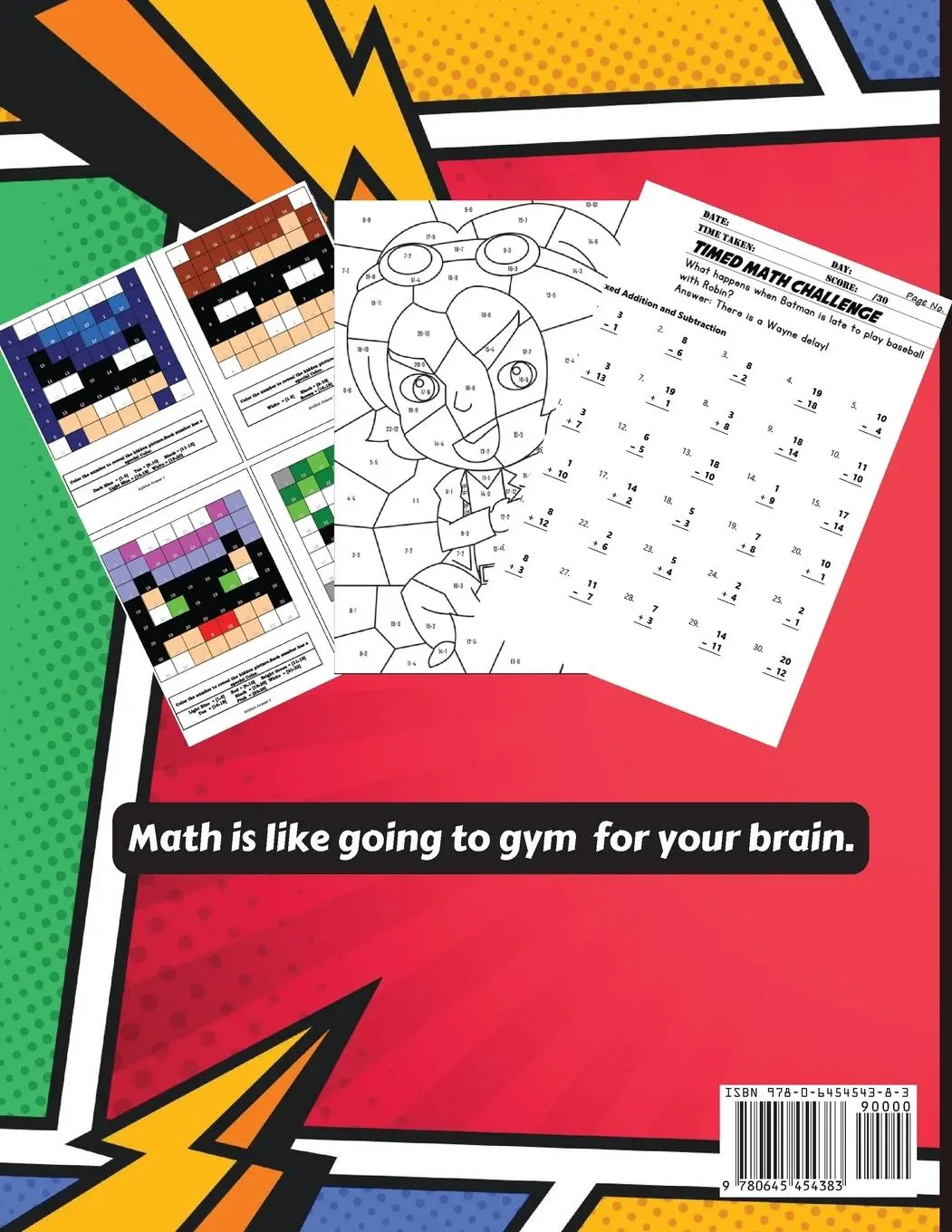Rückseite: 9780645454383 | Superhero Math - Addition and Subtraction | Fanatomy | Taschenbuch