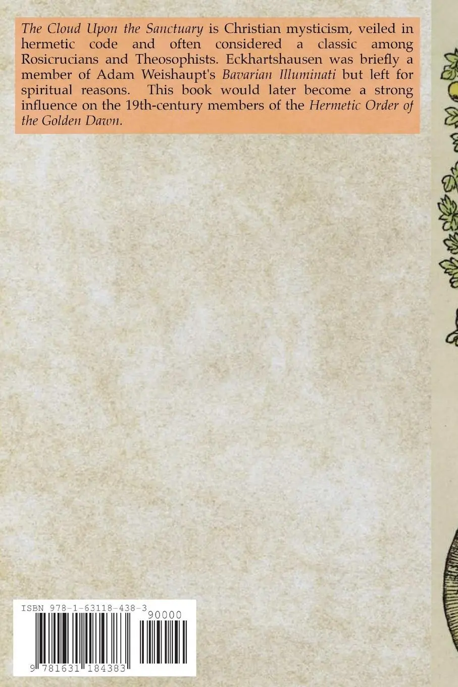 Rückseite: 9781631184383 | The Cloud Upon the Sanctuary | Esoteric Classics | Waite (u. a.)