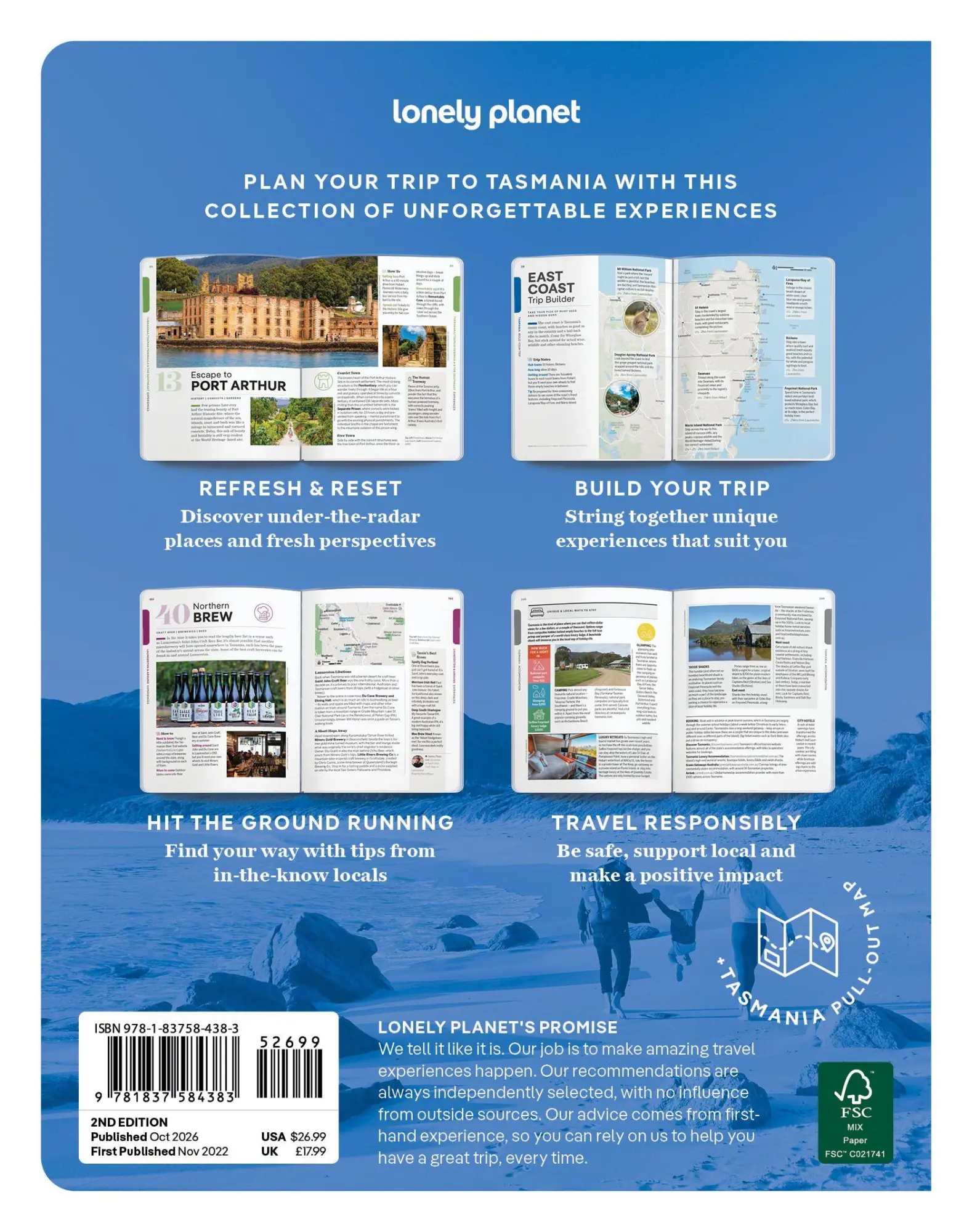Bild: 9781837584383 | Lonely Planet Experience Tasmania | Andrew Bain (u. a.) | Taschenbuch