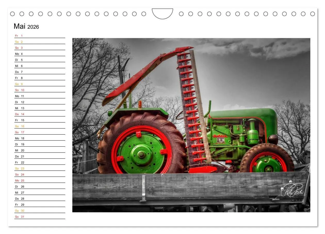 Bild: 9783516144383 | Trecker - Oldtimer / Geburtstagskalender (Wandkalender 2026 DIN A4...