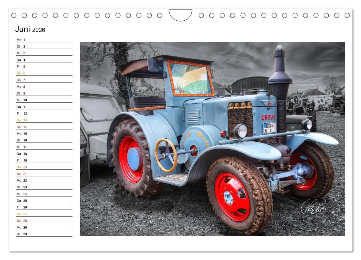 Bild: 9783516144383 | Trecker - Oldtimer / Geburtstagskalender (Wandkalender 2026 DIN A4...