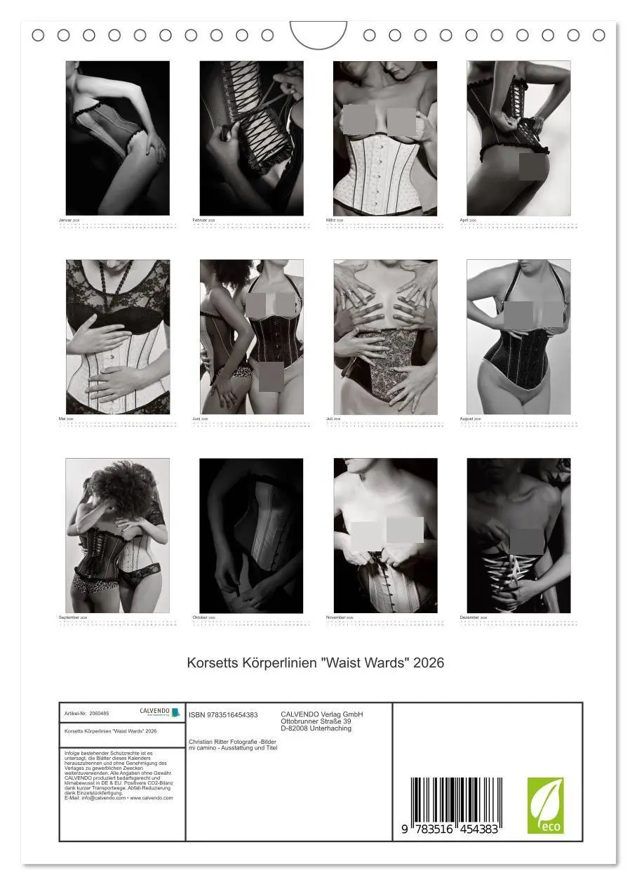 Bild: 9783516454383 | Korsetts Körperlinien "Waist Wards" 2026 (Wandkalender 2026 DIN A4...