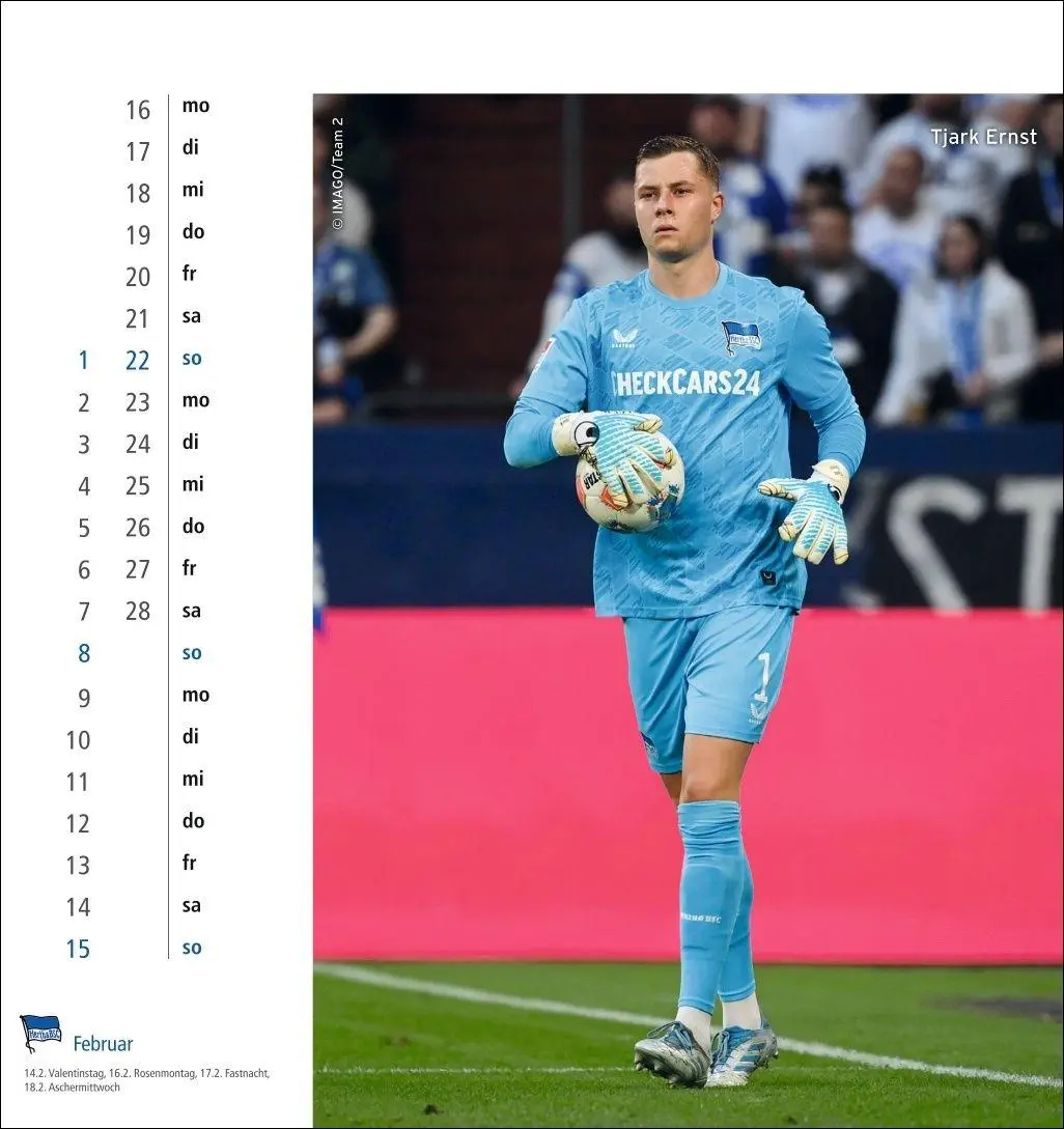 Bild: 9783756414383 | Hertha BSC Postkartenkalender 2026 | Kalender | Spiralbindung | 13 S.