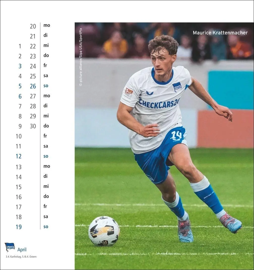 Bild: 9783756414383 | Hertha BSC Postkartenkalender 2026 | Kalender | Spiralbindung | 13 S.
