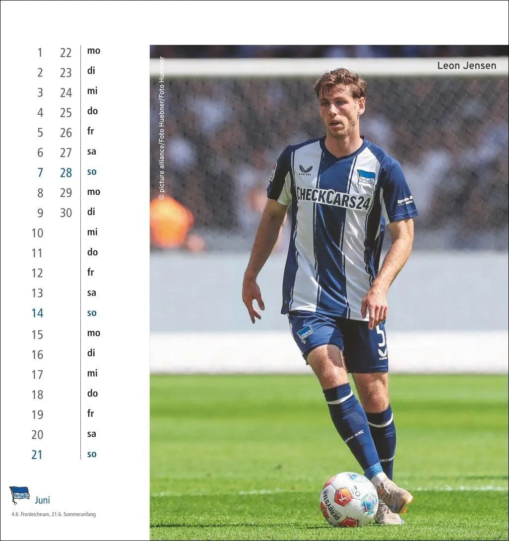 Bild: 9783756414383 | Hertha BSC Postkartenkalender 2026 | Kalender | Spiralbindung | 13 S.