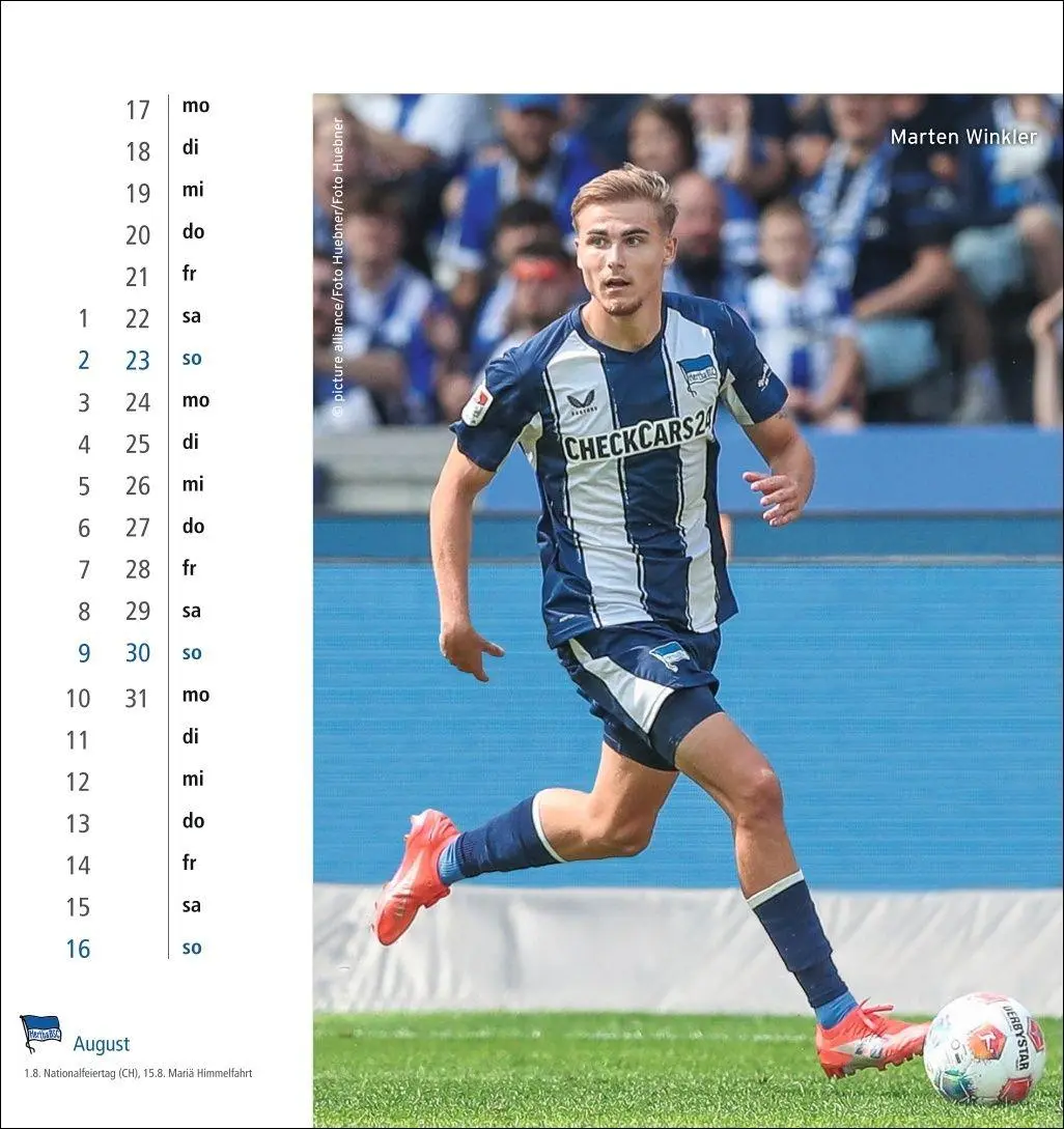 Bild: 9783756414383 | Hertha BSC Postkartenkalender 2026 | Kalender | Spiralbindung | 13 S.