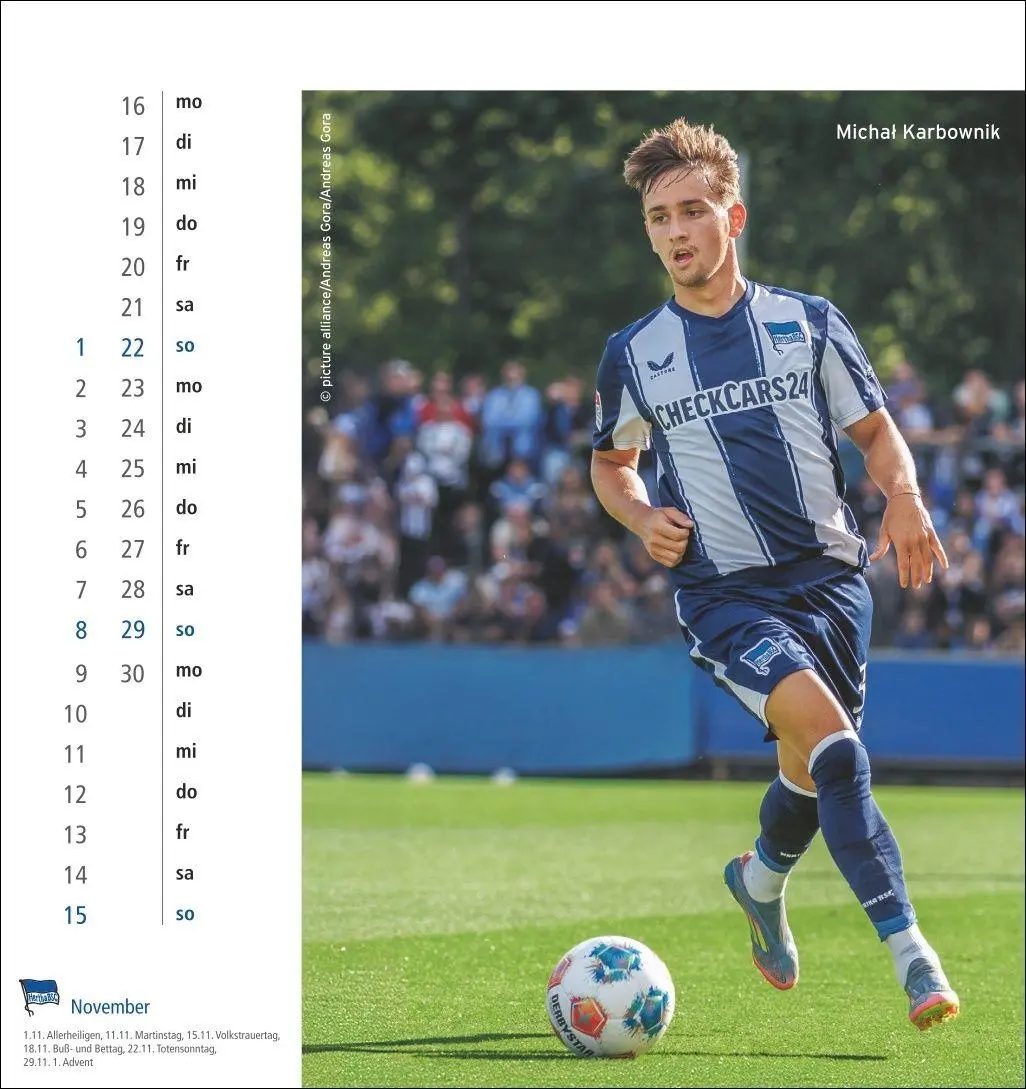 Bild: 9783756414383 | Hertha BSC Postkartenkalender 2026 | Kalender | Spiralbindung | 13 S.