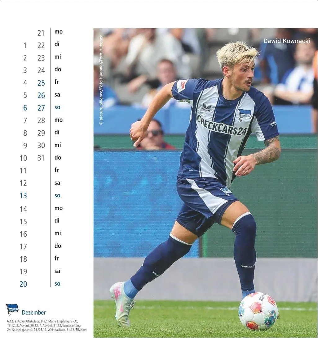 Bild: 9783756414383 | Hertha BSC Postkartenkalender 2026 | Kalender | Spiralbindung | 13 S.