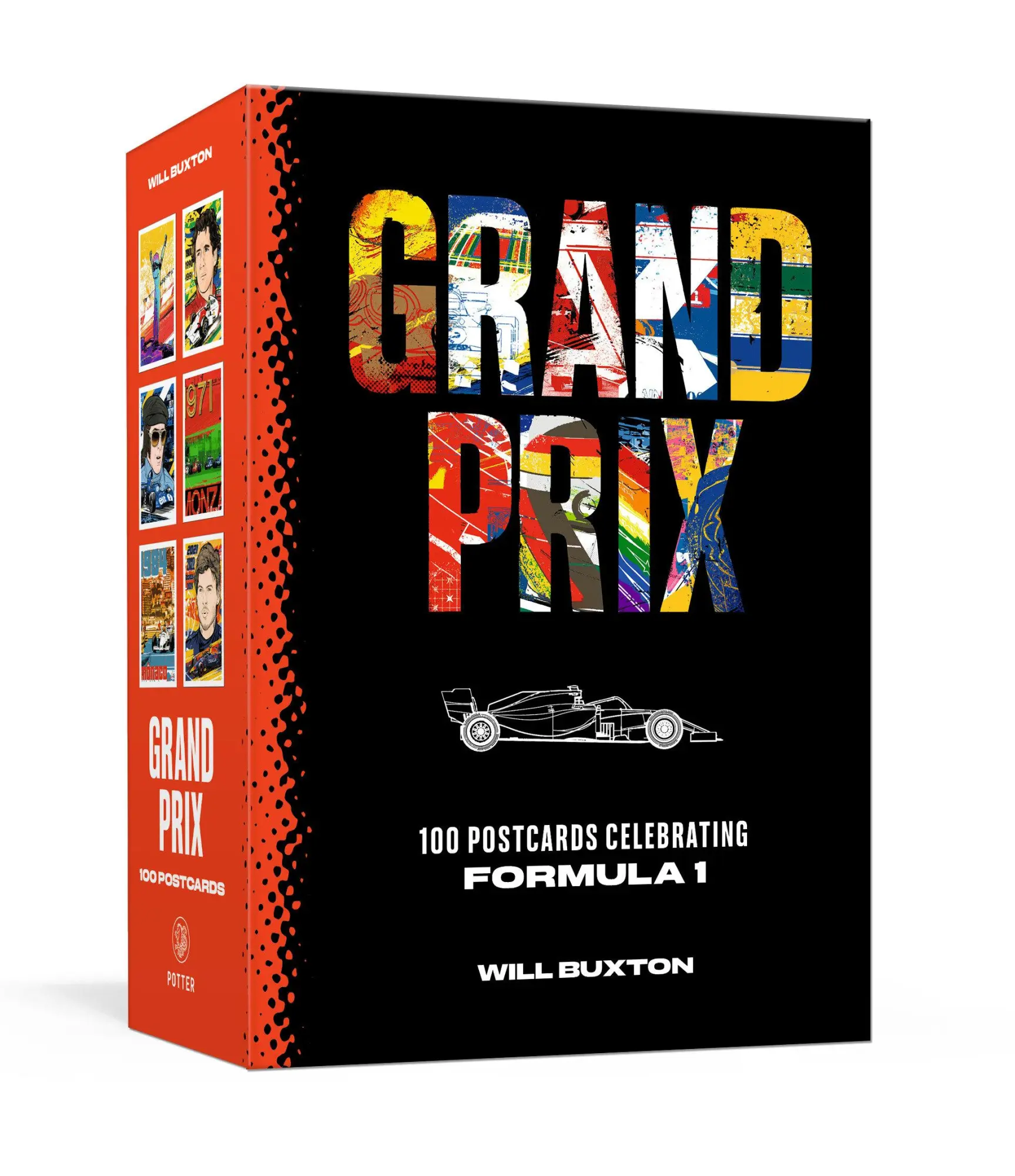 Cover: 9798217034383 | Grand Prix Postcards | 100 Postcards Celebrating Formula 1 | Buxton