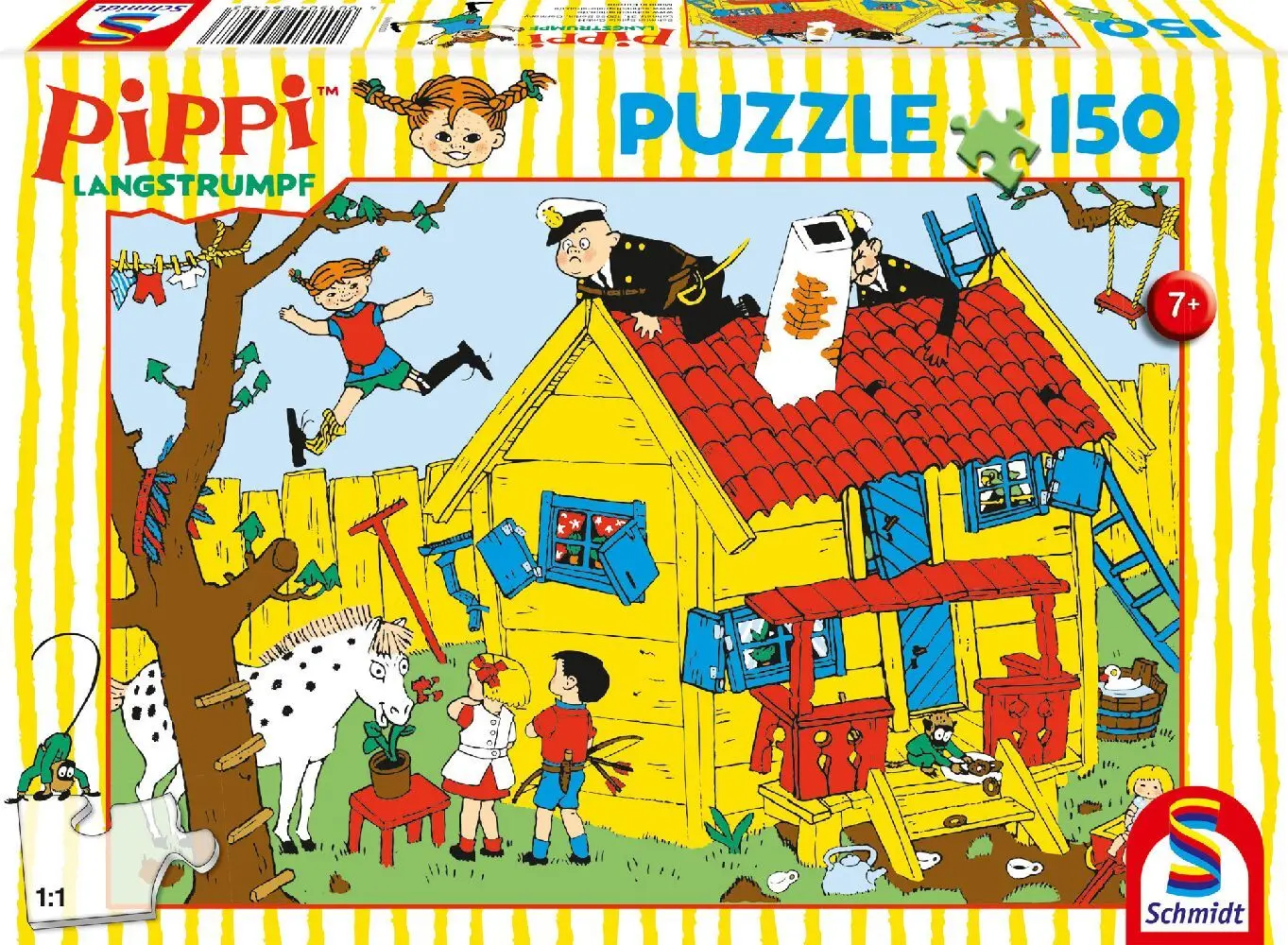 Cover: 4001504564483 | Pippi und die Villa Kunterbunt, 150 Teile | Spiel | Schachtel | 56448