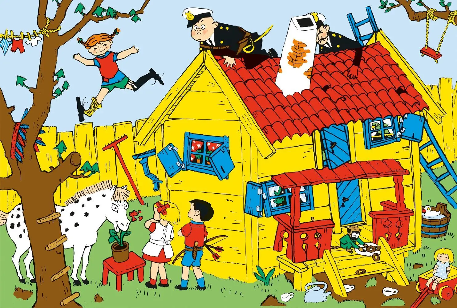 Bild: 4001504564483 | Pippi und die Villa Kunterbunt, 150 Teile | Spiel | Schachtel | 56448