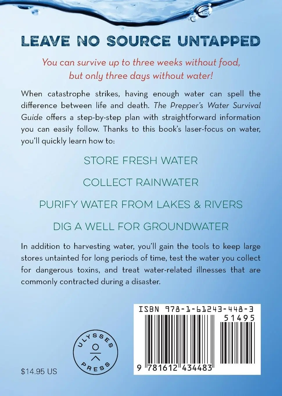 Rückseite: 9781612434483 | Prepper's Water Survival Guide | Daisy Luther | Taschenbuch | Englisch