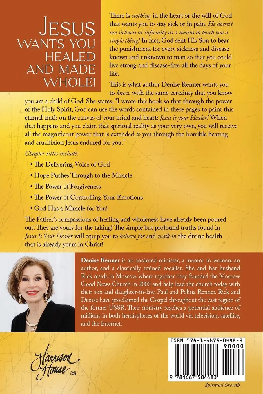 Rückseite: 9781667504483 | Jesus is Your Healer | Denise Renner | Taschenbuch | Englisch | 2024