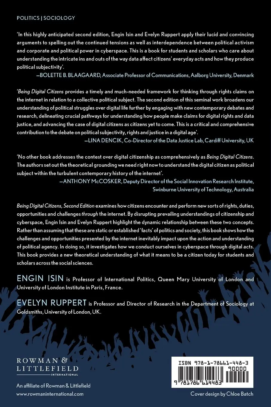 Rückseite: 9781786614483 | Being Digital Citizens | Engin Isin (u. a.) | Taschenbuch | Englisch