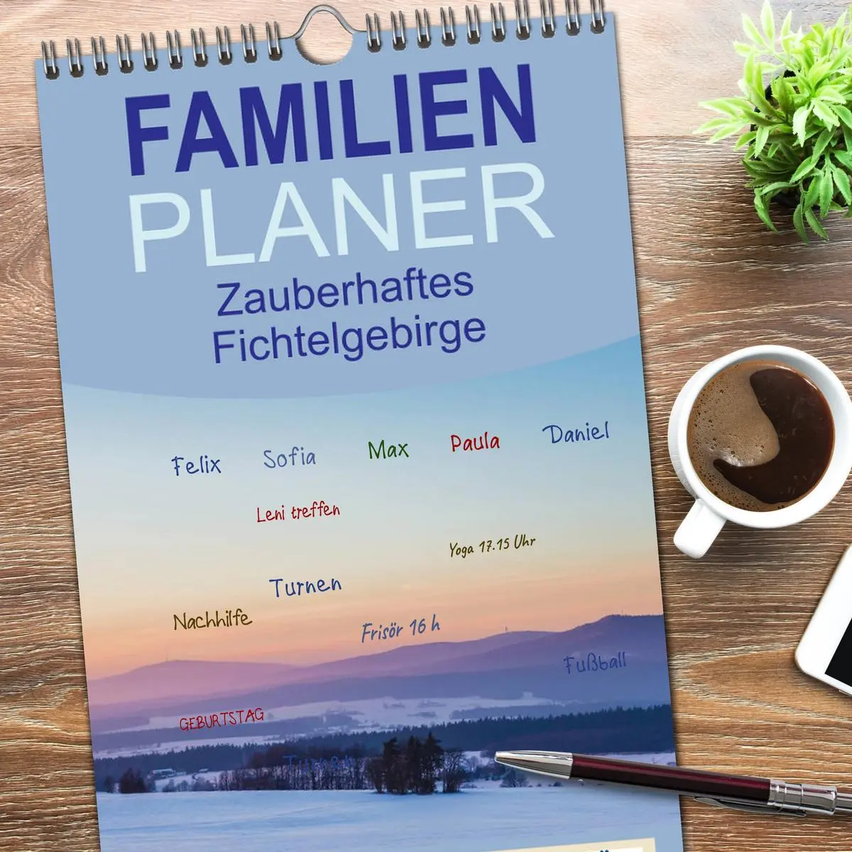 Bild: 9783516514483 | Familienplaner 2026 - Zauberhaftes Fichtelgebirge mit 5 Spalten...