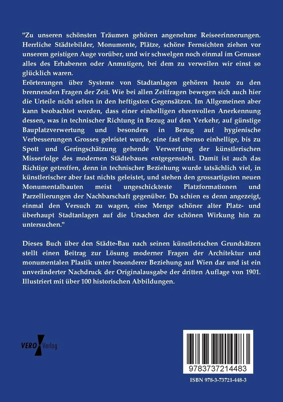 Rückseite: 9783737214483 | Der Städte-Bau nach seinen künstlerischen Grundsätzen | Camillo Sitte