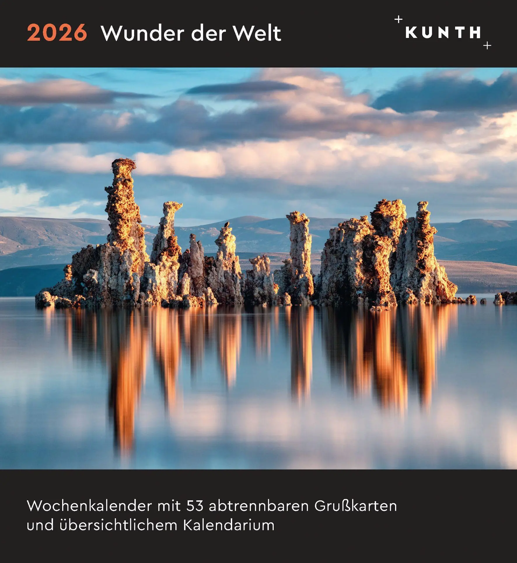 Cover: 9783965914483 | Wunder der Welt - KUNTH Postkartenkalender 2026 | Kalender | 53 S.