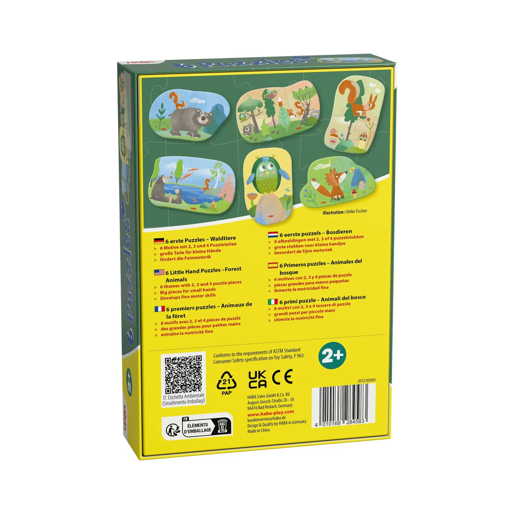 Bild: 4010168284583 | 6 erste Puzzles - Waldtiere | Spiel | Deutsch | 2026