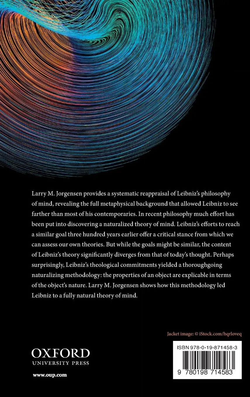 Rückseite: 9780198714583 | Leibniz's Naturalized Philosophy of Mind | Larry M Jorgensen | Buch