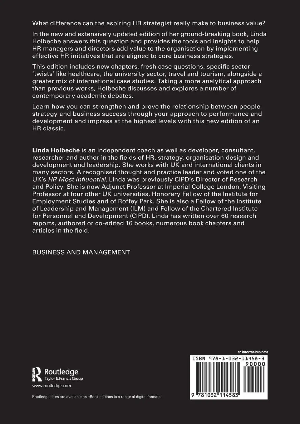 Rückseite: 9781032114583 | Aligning Human Resources and Business Strategy | Linda Holbeche | Buch