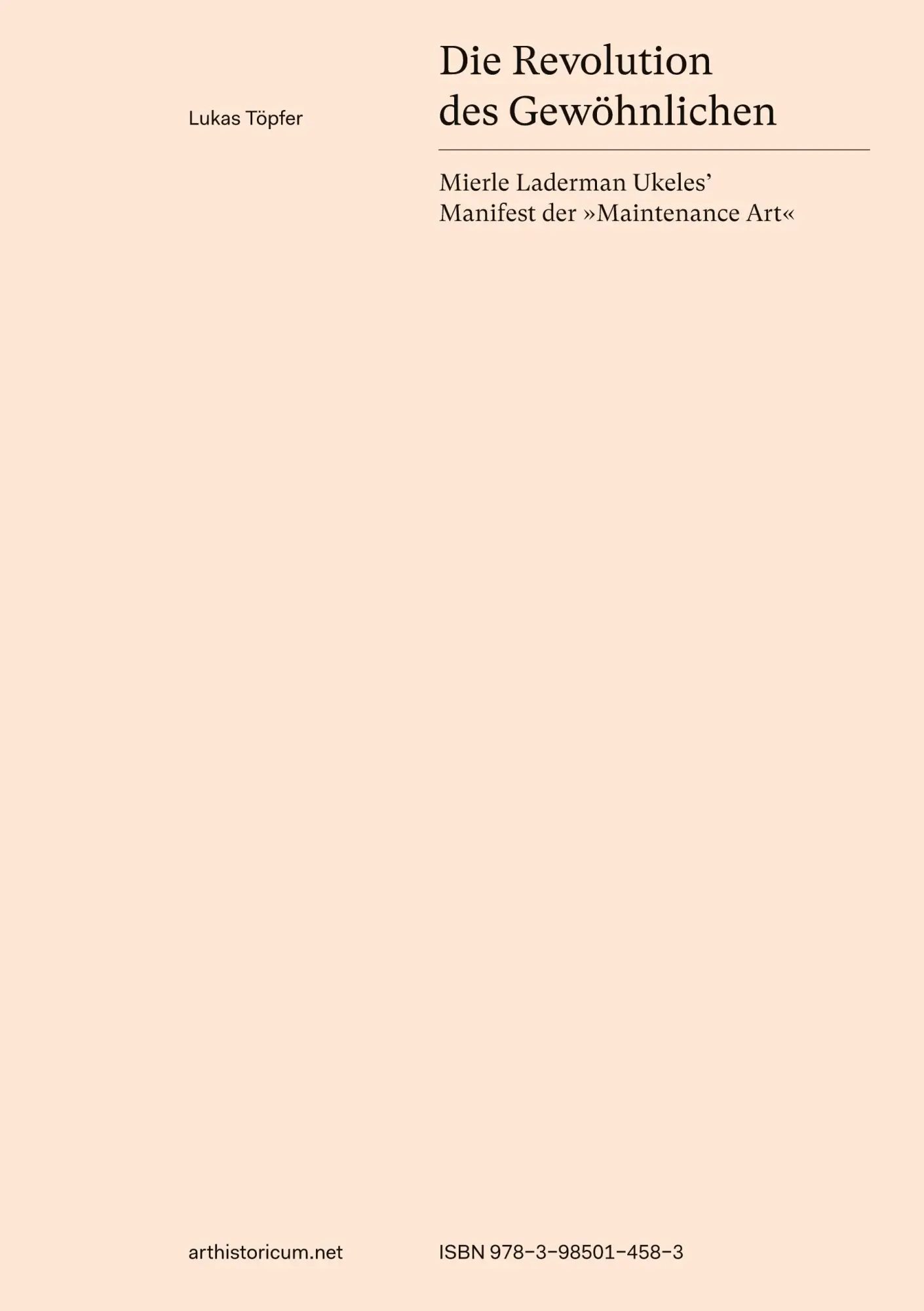 Cover: 9783985014583 | Die Revolution des Gewöhnlichen | Lukas Töpfer | Buch | Deutsch | 2026
