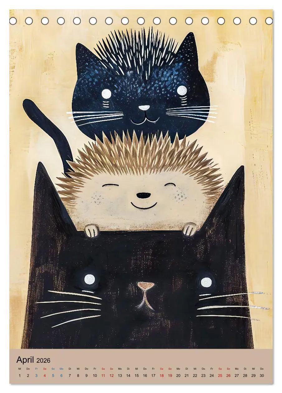 Bild: 9783516284683 | Lustige Katzen-Karikaturen - Minimalistischer Spaß mit Maus, Vogel...