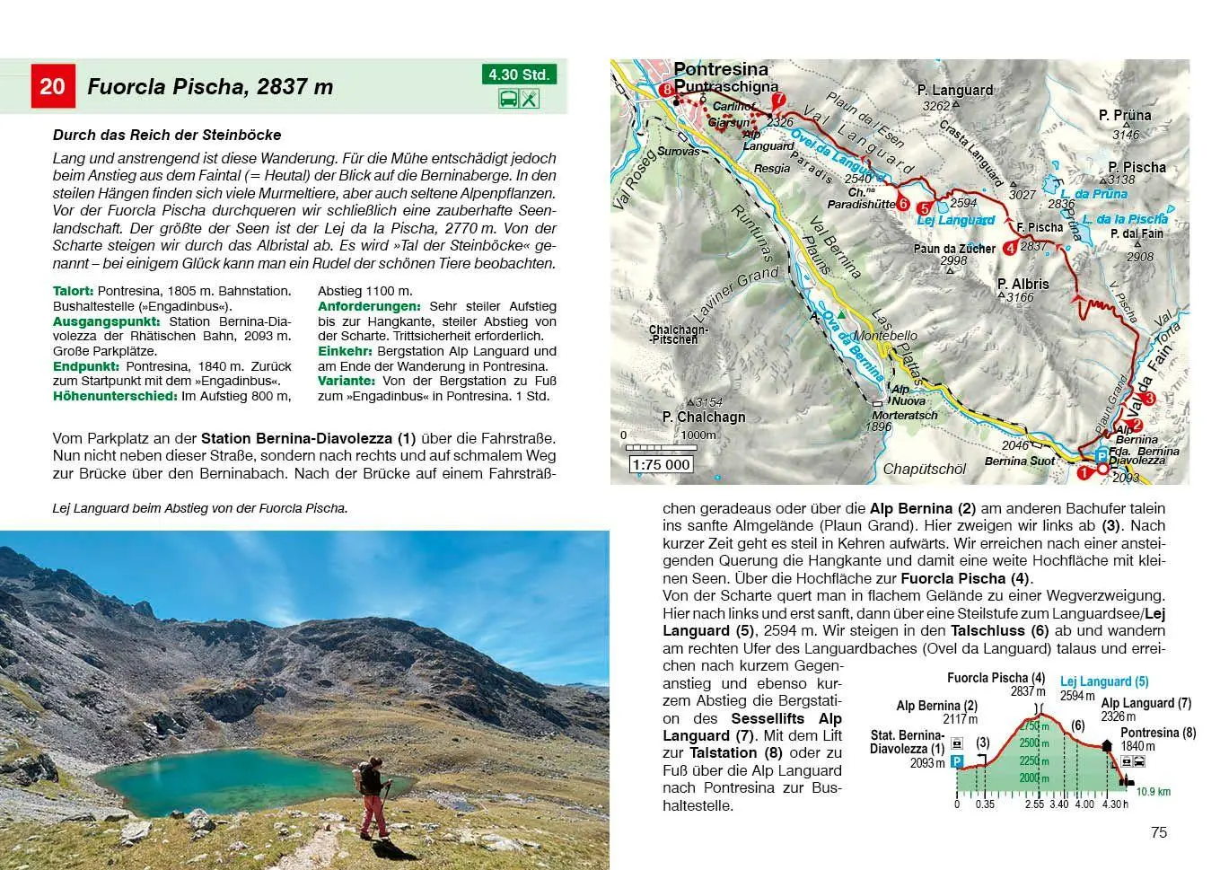 Bild: 9783763314683 | ROTHER Wanderführer Oberengadin. 50 Touren im Engadin rund um St....