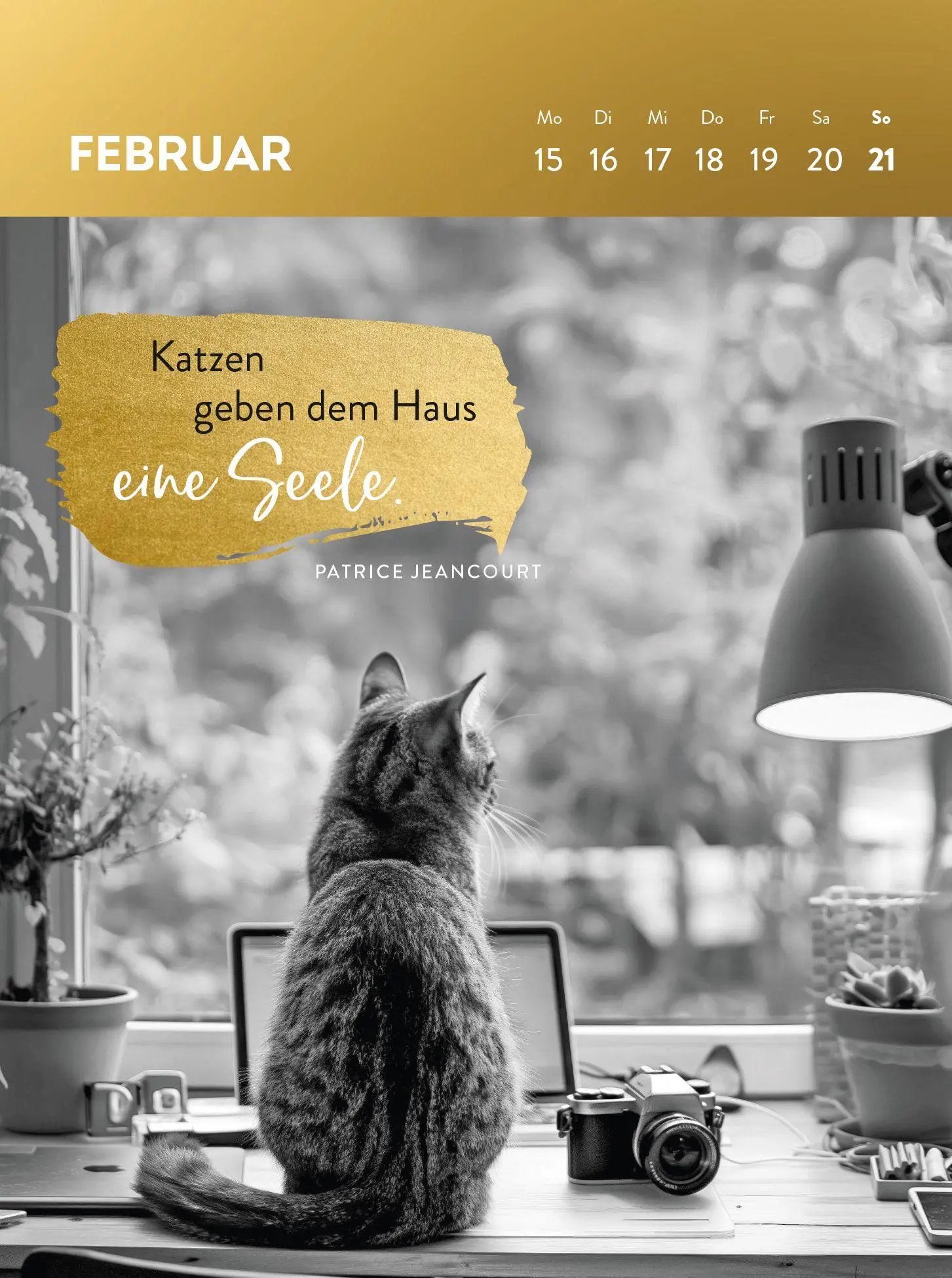 Bild: 4036442014783 | Wochenkalender 2027: Goldene Katzenweisheiten für jeden Tag | Verlag
