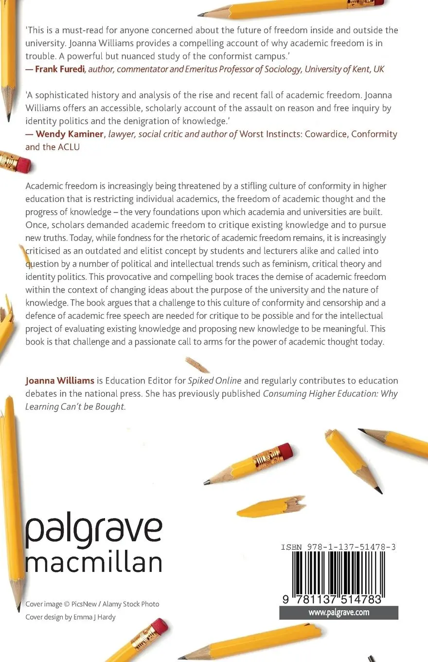 Rückseite: 9781137514783 | Academic Freedom in an Age of Conformity | Joanna Williams | Buch | vi