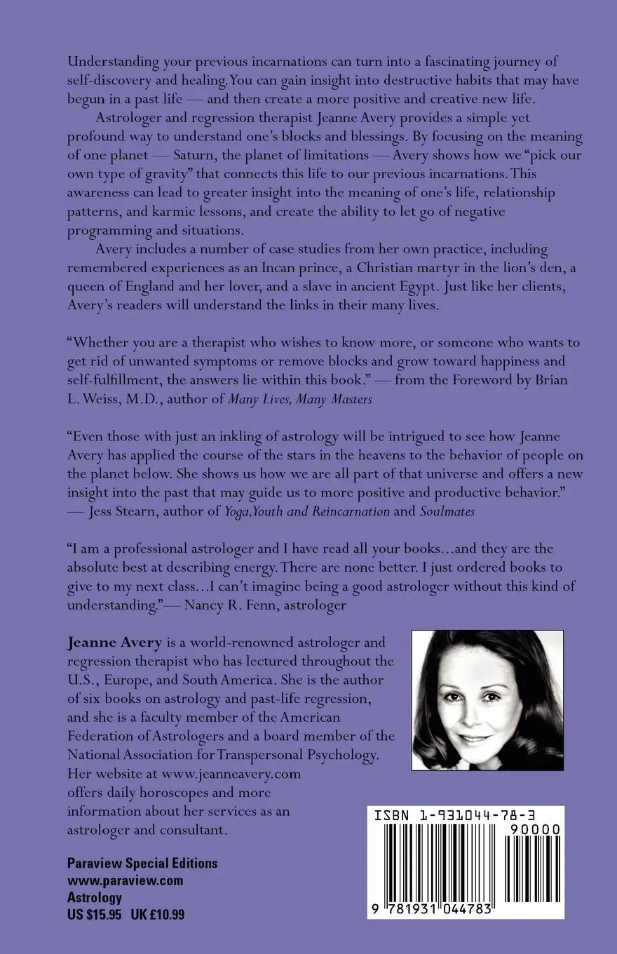 Rückseite: 9781931044783 | Astrology and Your Past Lives | Jeanne Avery | Taschenbuch | Englisch