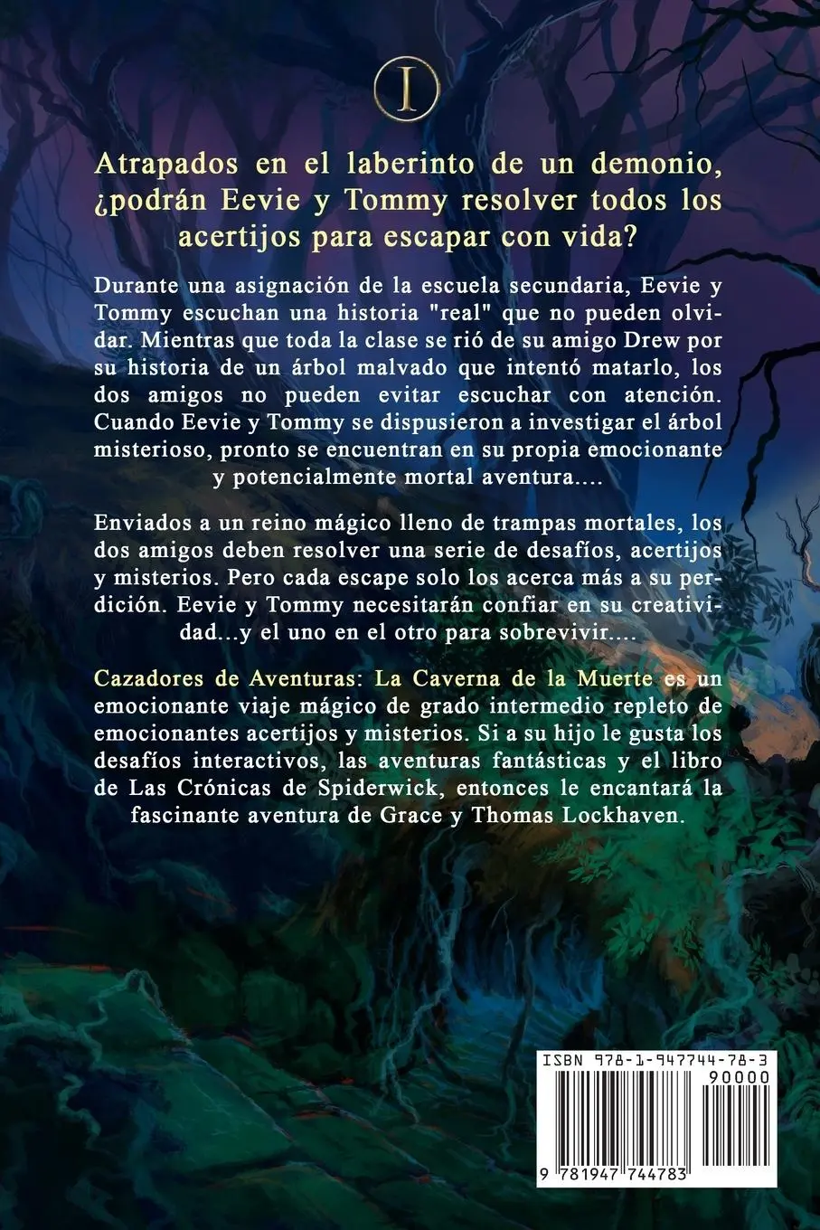 Rückseite: 9781947744783 | La Caverna de la Muerte (Libro 1) | Grace Lockhaven (u. a.) | Buch